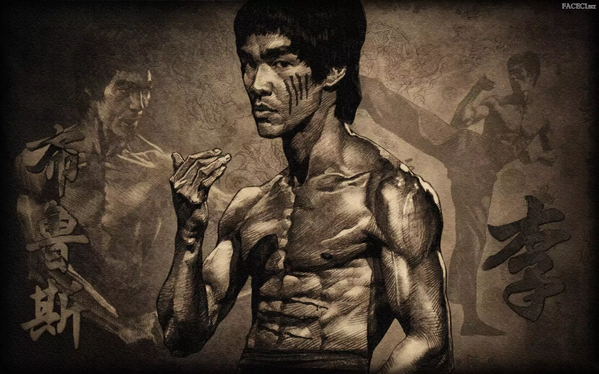 Rysunek, Bruce Lee